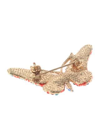 Crystal Butterfly Brooch