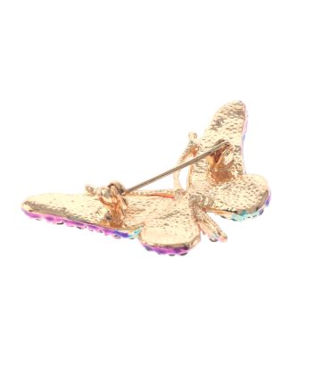 Crystal Butterfly Brooch