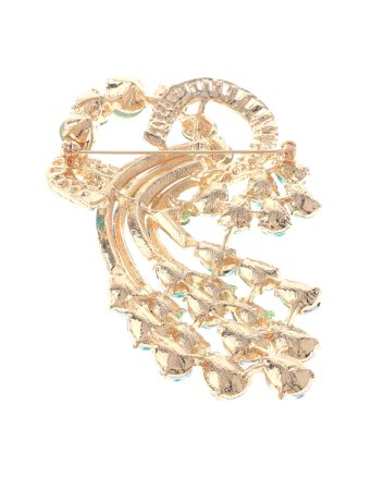 Extra Large Crystal Flower Brooch