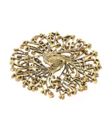Extra Large Crystal Flower Brooch
