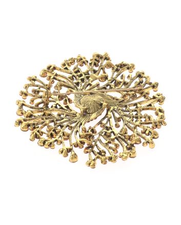 Extra Large Crystal Flower Brooch