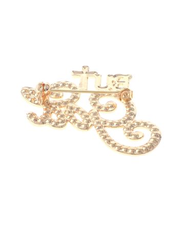 Crystal "BUT GOD" Brooch