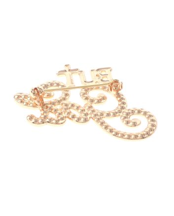 Crystal "BUT GOD" Brooch