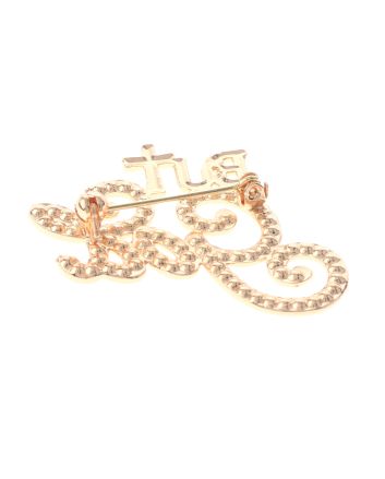 Crystal "BUT GOD" Brooch