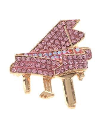Crystal Piano Brooch