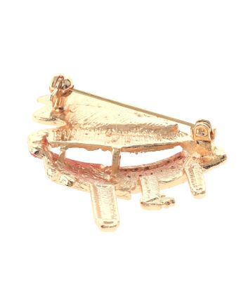 Crystal Piano Brooch