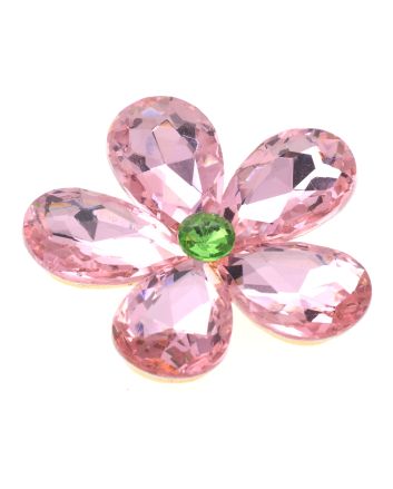 Crystal Flower Brooch