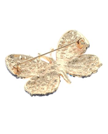 Rhinestone Butterfly Brooch  