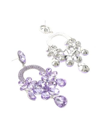 Large Rhinestone Chandelier Earrings
