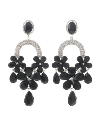 Large Rhinestone Chandelier Earrings