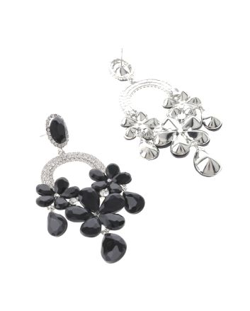 Large Rhinestone Chandelier Earrings