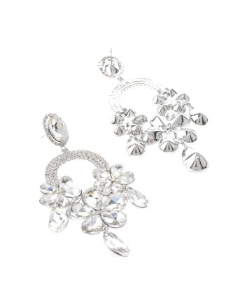 Large Rhinestone Chandelier Earrings