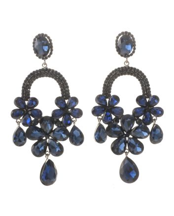 Large Rhinestone Chandelier Earrings