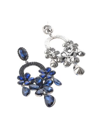Large Rhinestone Chandelier Earrings