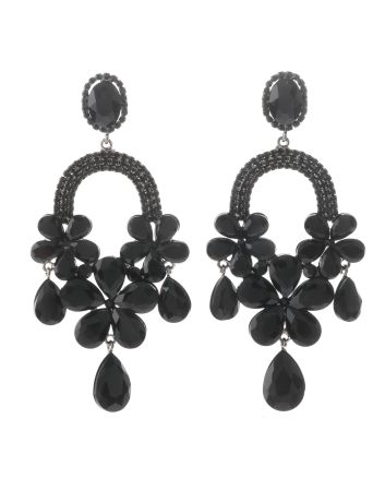 Large Rhinestone Chandelier Earrings
