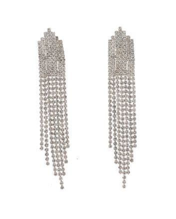 Rhinestone Dangle Post Earrings