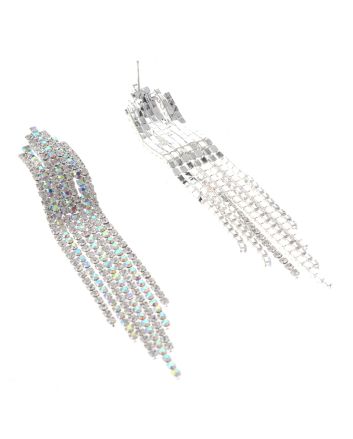 Rhinestone Dangle Post Earrings