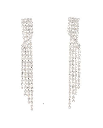 Rhinestone Dangle Post Earrings