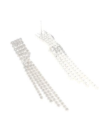 Rhinestone Dangle Post Earrings