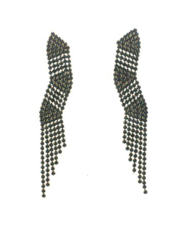Rhinestone Dangle Post Earrings