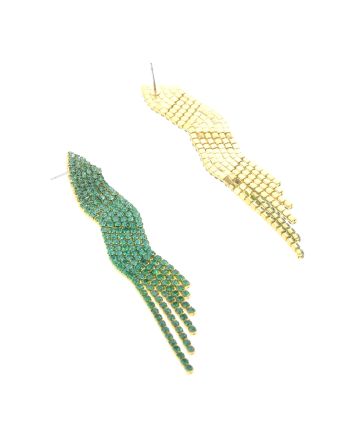 Rhinestone Dangle Post Earrings