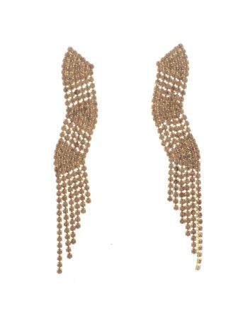Rhinestone Dangle Post Earrings