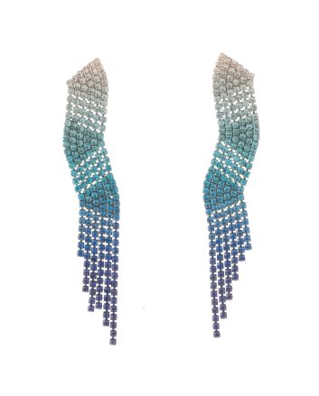 Rhinestone Dangle Post Earrings