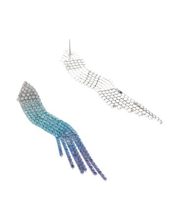 Rhinestone Dangle Post Earrings