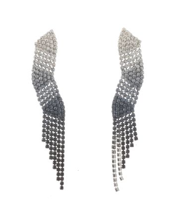 Rhinestone Dangle Post Earrings