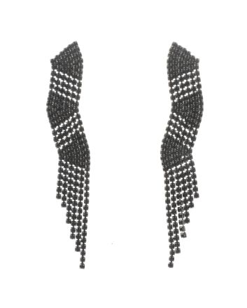 Rhinestone Dangle Post Earrings