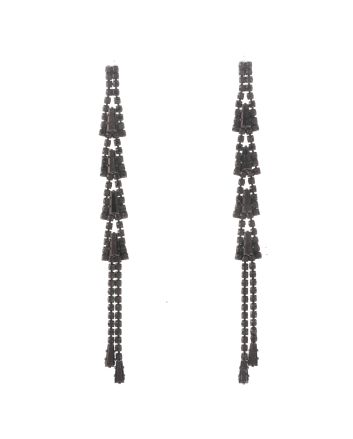 Rhinestone Dangle Post Earrings