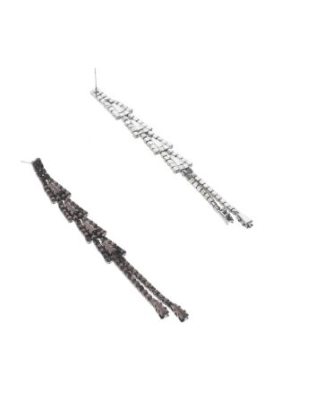 Rhinestone Dangle Post Earrings