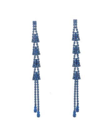 Rhinestone Dangle Post Earrings