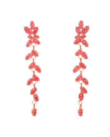 Cubic Zirconia Dangle Post Earrings