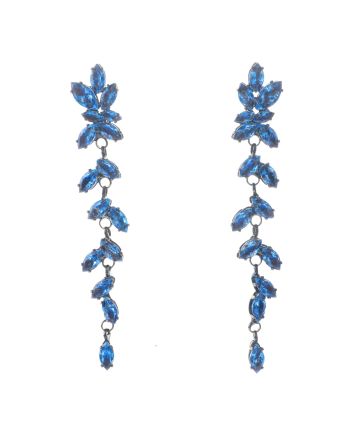 Cubic Zirconia Dangle Post Earrings