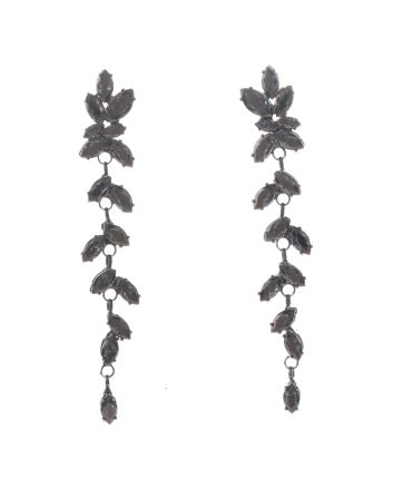 Cubic Zirconia Dangle Post Earrings