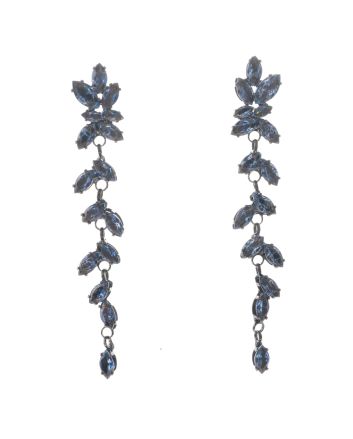 Cubic Zirconia Dangle Post Earrings