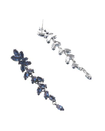 Cubic Zirconia Dangle Post Earrings