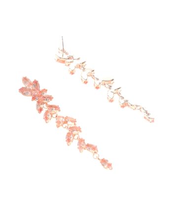Cubic Zirconia Dangle Post Earrings
