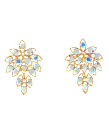 Rhinestone Dangle Post Earrings