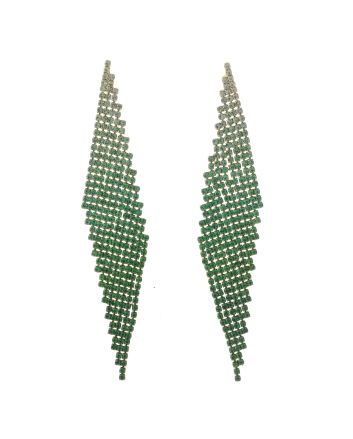 Rhinestone Dangle Post Earrings