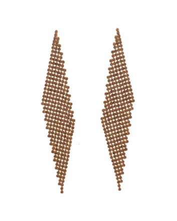 Rhinestone Dangle Post Earrings