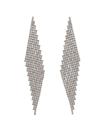 Rhinestone Dangle Post Earrings