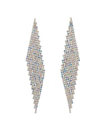Rhinestone Dangle Post Earrings