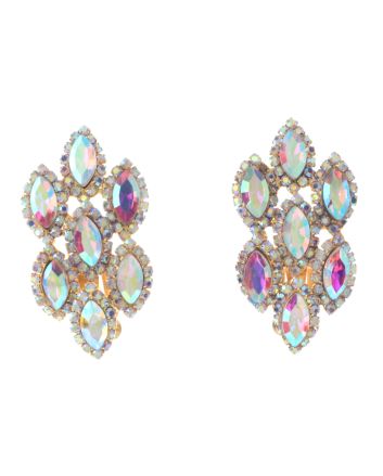 Rhinestone Clip-On Earrings