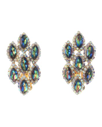 Rhinestone Clip-On Earrings