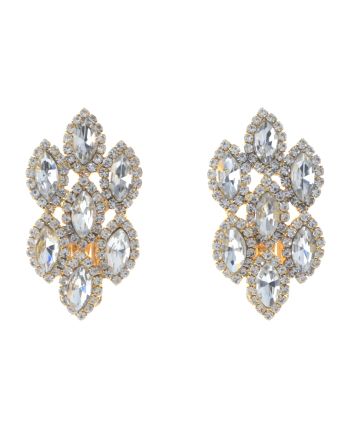 Rhinestone Clip-On Earrings