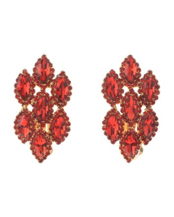Rhinestone Clip-On Earrings