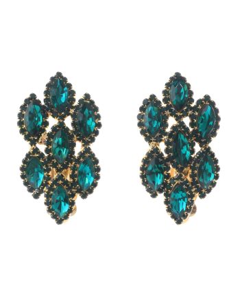 Rhinestone Clip-On Earrings
