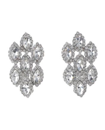 Rhinestone Clip-On Earrings